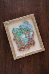 竹内明美のパートドヴェールガラス工芸レリーフ