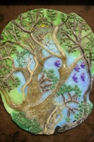 竹内明美のパートドヴェールガラス工芸レリーフ